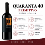 Lade das Bild in den Galerie-Viewer, Quaranta_40_Primitivo_di_Puglia_Rotwein_Apulien_Italien